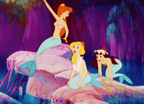 Mermaids Raising Hands GIF