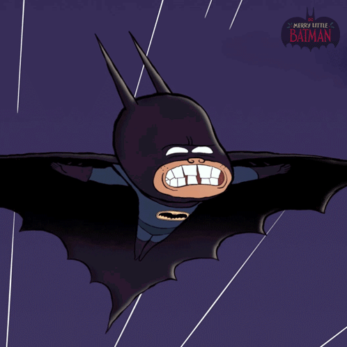Merry Batman Flying GIF