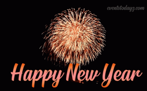 Merry Christmas And Happy New Year Greeting Card GIF