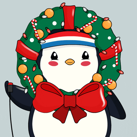 Merry Christmas And Happy Wednesday Penguin GIF