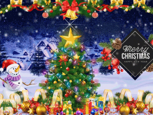 Merry Christmas Animated 498 X 373 Gif GIF
