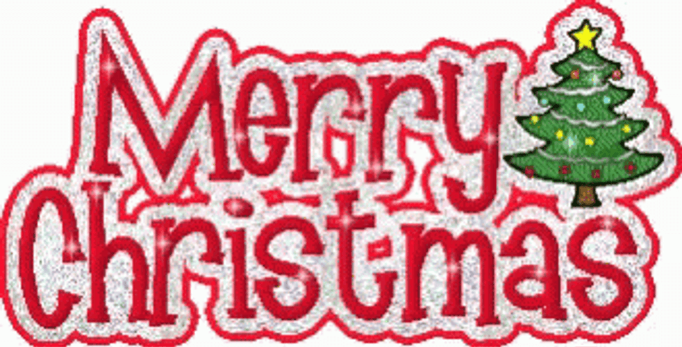 Merry Christmas Animated Text GIF