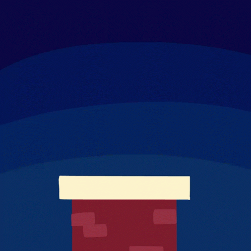 Merry Christmas Black Santa Going Out Of Chimney GIF