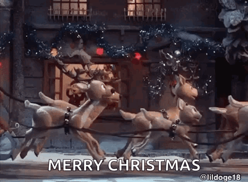 Merry Christmas Black Santa GIF