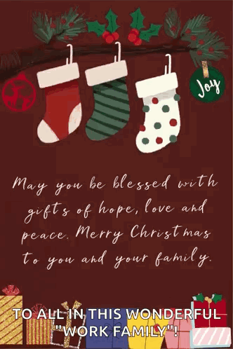 Merry Christmas Card Hope Love Peace GIF