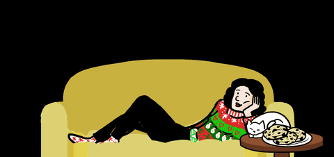 Merry Christmas Cat Handing Cookie GIF