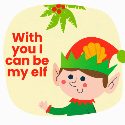 Merry Christmas Elf Cute Hello GIF