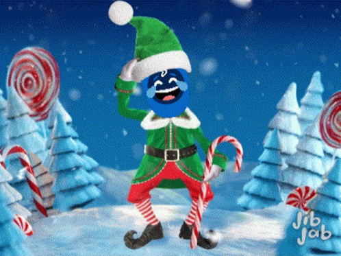 Merry Christmas Elf Happy Dance GIF