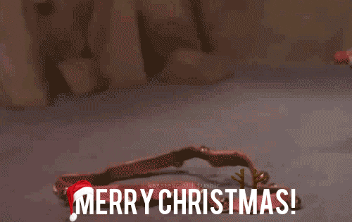 Merry Christmas Eve Cute Reindeer GIF