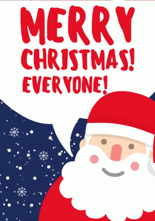 Merry Christmas Everyone Santa Claus GIF
