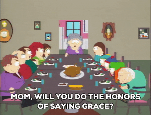 Merry Christmas Family Dinner South Park GIF