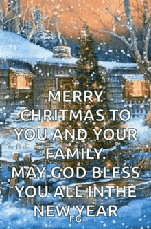 Merry Christmas God Bless You