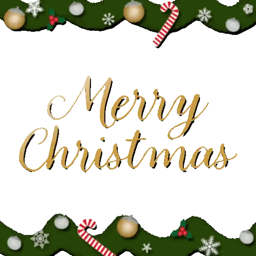 Merry Christmas Gold Greeting Card