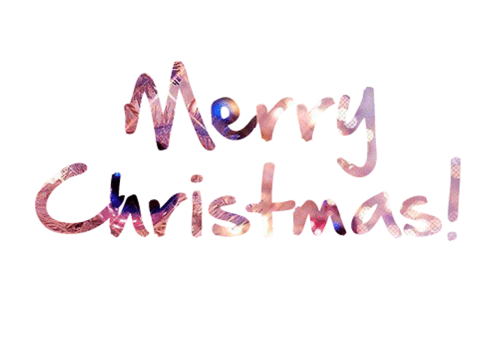 Merry Christmas Gold Greetings GIF