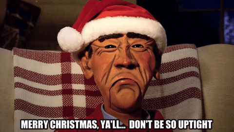 Merry Christmas Meme Funny Puppet GIF