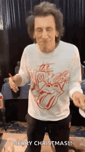 Merry Christmas Mick Jagger GIF
