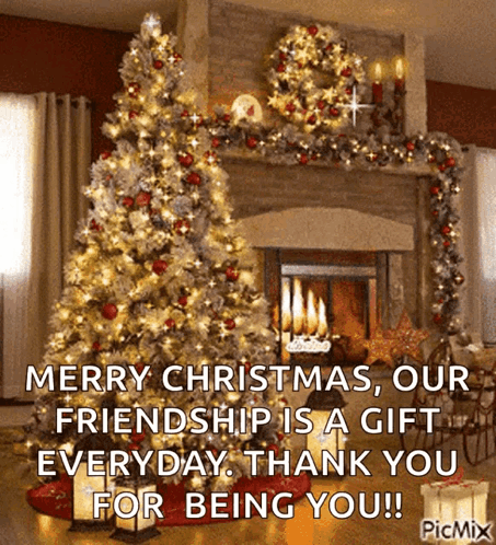 Merry Christmas Our Friendship Gift Everyday GIF
