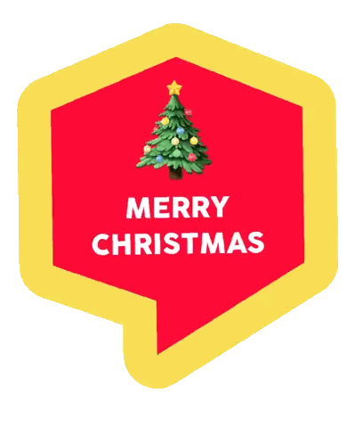 Merry Christmas Sign With Tree