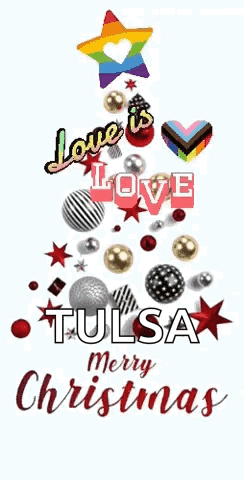 Merry Christmas Tree Decorations Love Is Love Tulsa