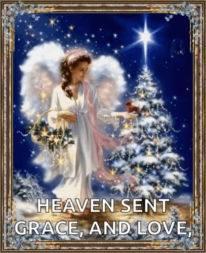 Merry Christmas Wednesday Heaven Sent Angel GIF