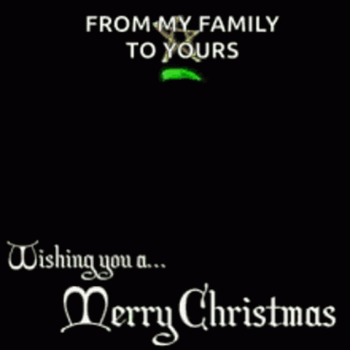 Merry Christmas Wishes From My Family GIF