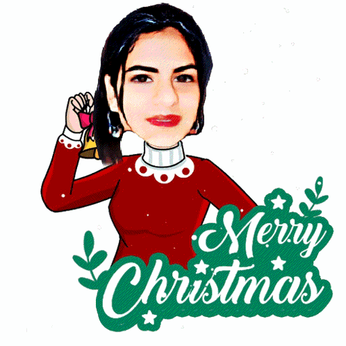 Merry Christmas Wishes Lady Bell GIF
