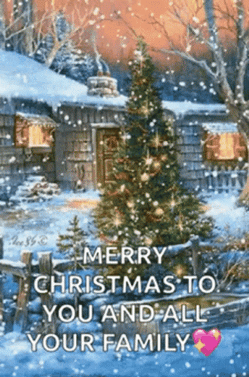 Merry Christmas Wishes To All Family GIF