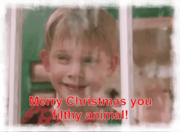 Merry Christmas Ya Filthy Animal GIF
