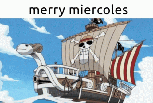 Merry Miercoles Pirate Ship Poster