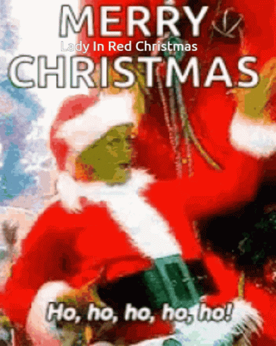 Merry Xmas The Grinch Santa Laugh GIF