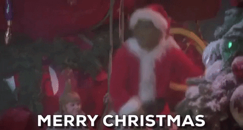 Merry Xmas Excited The Grinch GIF
