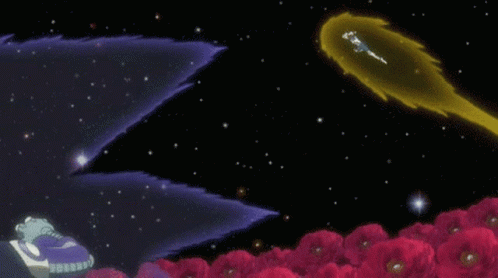 Meruem And Netero Fighting Outer Space GIF