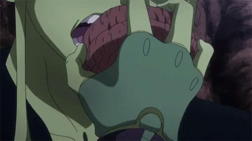 Meruem Eating And Spitting GIF