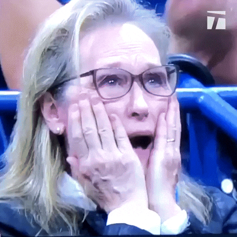 Meryl Streep Emotional Shocked Reaction GIF