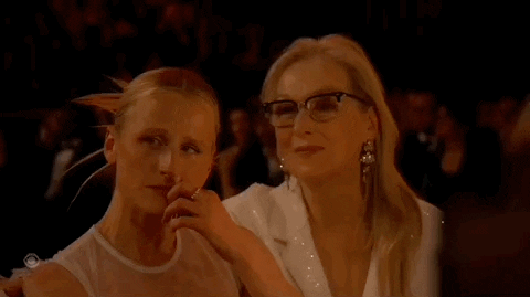 Meryl Streep Heartfelt Reaction GIF