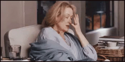 Meryl Streep Looking Frazzled GIF