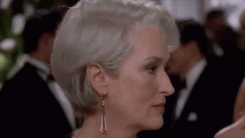 Meryl Streep Miranda Priestly Eye Roll GIF