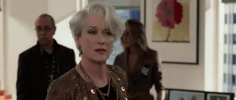 Meryl Streep Miranda Priestly Stare Down GIF