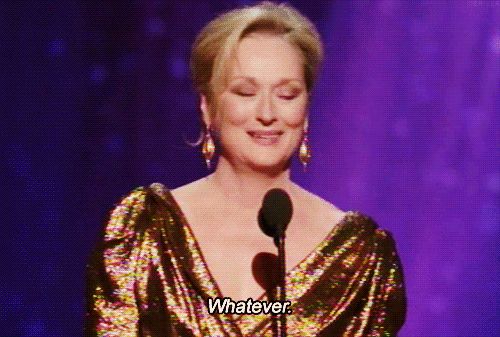 Meryl Streep Shoulder Shrug Whatever GIF