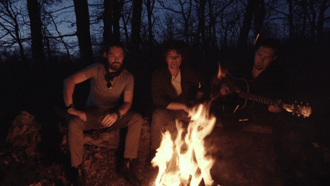 Mesmerizing Campfire Night Taylor Hanson Guitar GIF