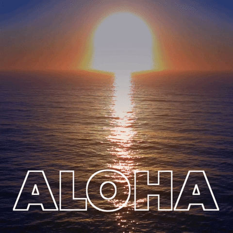 Mesmerizing Sunset Ocean Aloha GIF