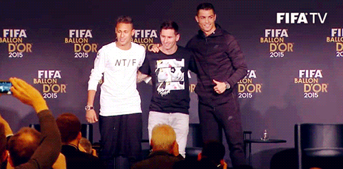 Messi And Ronaldo Fifa Awards Night Thumbs Up GIF