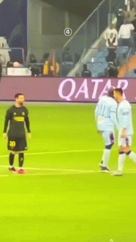 Messi And Ronaldo Warm Friendly Gesture GIF
