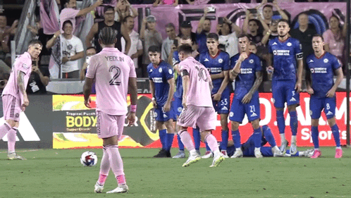 Messi Free Kick Amazing Team Score GIF