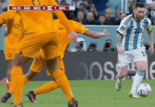 Messi Free Kick Argentina Versus Netherlands GIF
