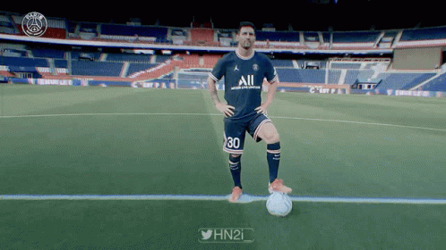 Messi Free Kick Battle Ready Stance GIF