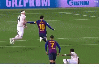 Messi Free Kick Curve Ball Goal GIF