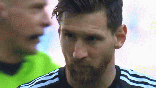 Messi Free Kick Intense Eyes GIF