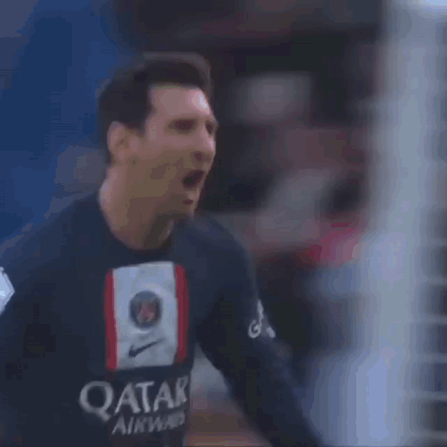 Messi Free Kick Jumping For Joy GIF