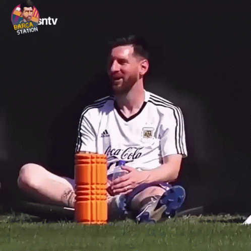 Messi Laugh While Clapping GIF